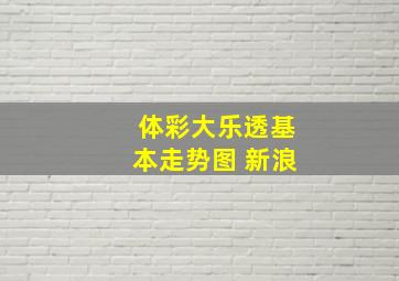 体彩大乐透基本走势图 新浪